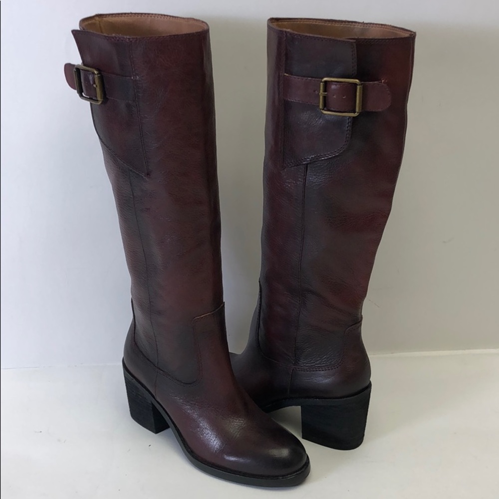 Lucky Brand Leather Dark Brown Boots New 6 - Picture 1 of 8